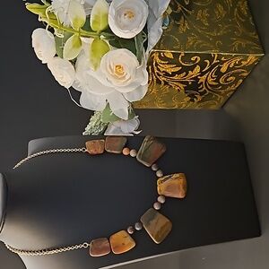 Natural Picasso Jasper Necklace